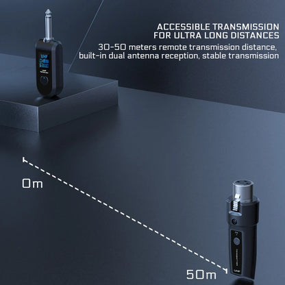 Wireless Microphone System with XLR and 6.5 Transmitter - Smarsty