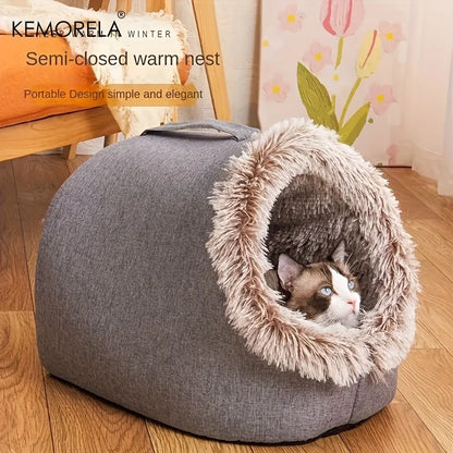 KEMORELA Portable Cat Bed With Warm Thick Design - Smarsty