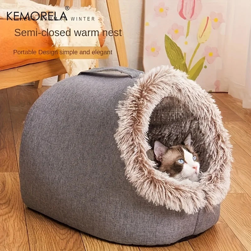 KEMORELA Portable Cat Bed With Warm Thick Design - Smarsty