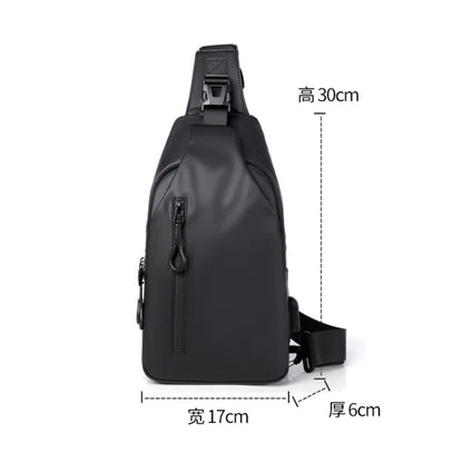 Mens USB Port Chest Bag For Daily Commute And Traveling - Smarsty