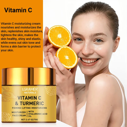 Turmeric Vitamin C Face Cream for Firming Hydration - Smarsty