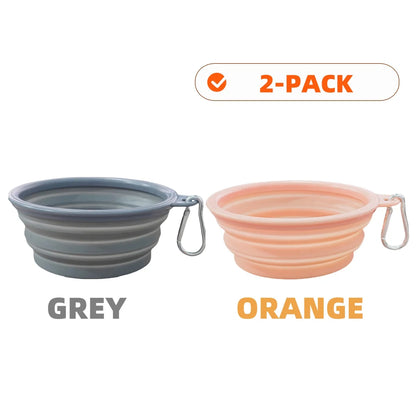 Collapsible Silicone Dog Bowls for Travel and Camping - Smarsty