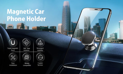Magnetic Car Phone Holder Mount For GPS And iPhone Plus - Smarsty