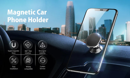 Magnetic Car Phone Holder Mount For GPS And iPhone Plus - Smarsty