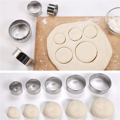 Stainless Steel Round Biscuit Molds Set for Baking - Smarsty
