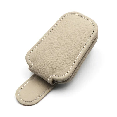 Magnetic Leather Sunglasses Holder For Car Sunshade Clips - Smarsty