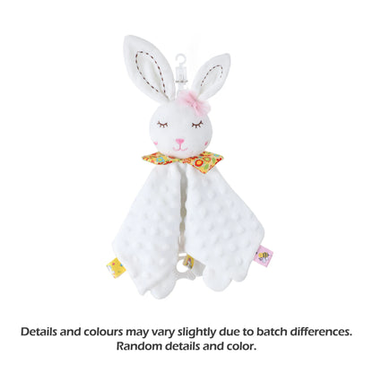 1pcs Baby Security Soothing Doll Towel with Teether Rattles Soft Blanket Snuggle Toy Stuffed Animal for Babies Newborns Gift by Smarsty
