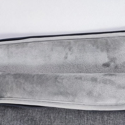 Denim Laptop Sleeve With Padded Inner Compartment Zipper - Smarsty