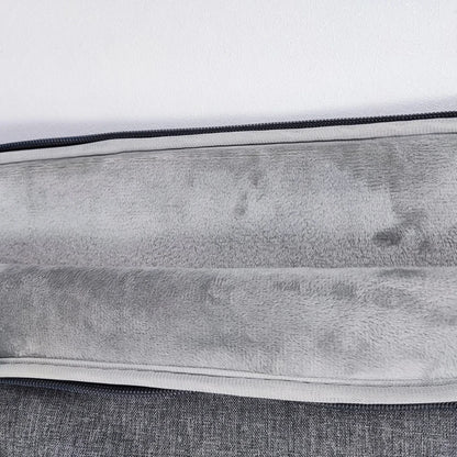 Denim Laptop Sleeve With Padded Inner Compartment Zipper