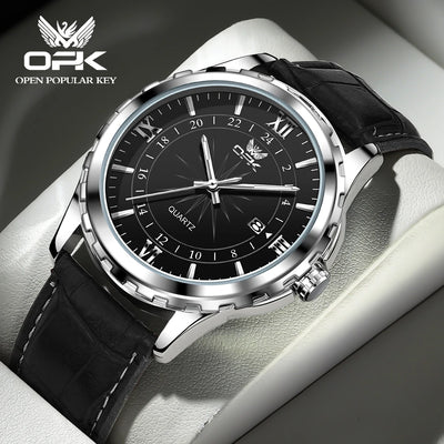 OPK Steel Belt Dual Calendar Men's Quartz Watch - Smarsty