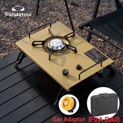 Pandatour Outdoor IGT Camping Stove Durable Copper Head Easy Equiped One-Touch One lick Ignite Table Stove Tourism Cooker Stove