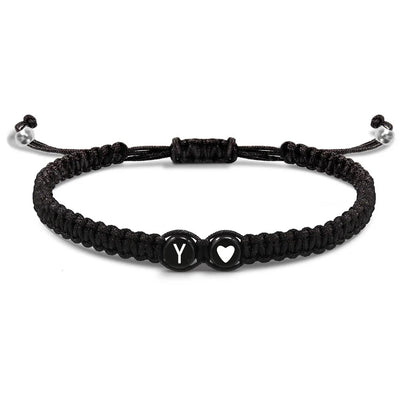 Handmade Adjustable Heart Initial Bracelets for Friendship - Smarsty