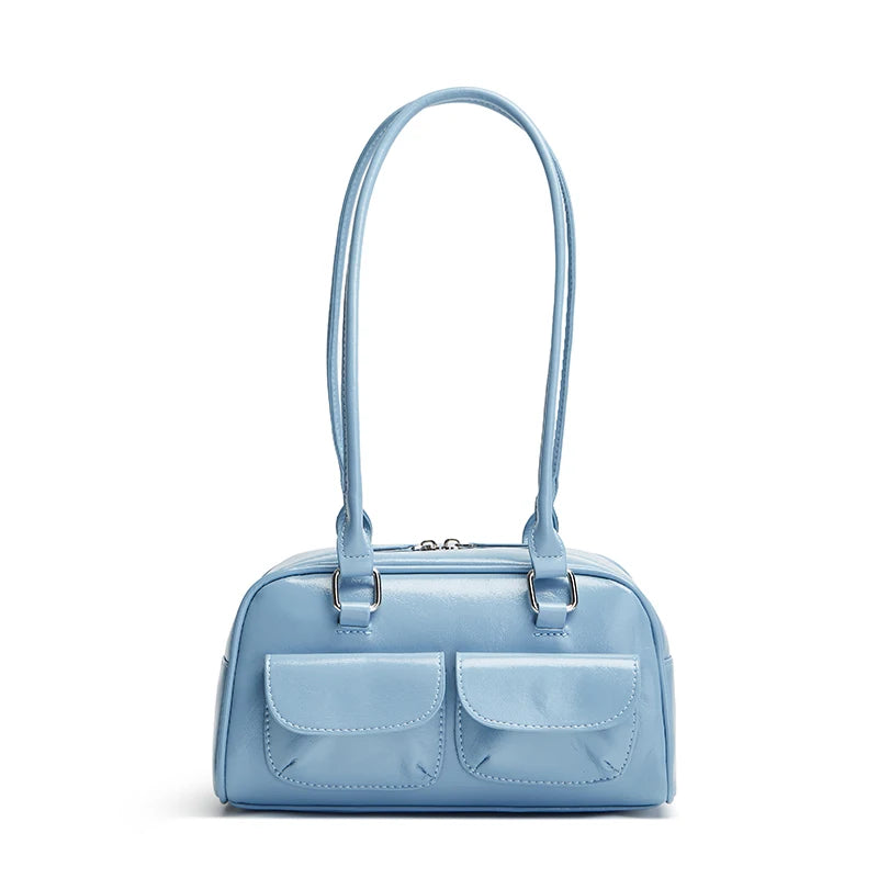 PU Leather Bowling Bag For Women With Multi Pocket Storage - Smarsty