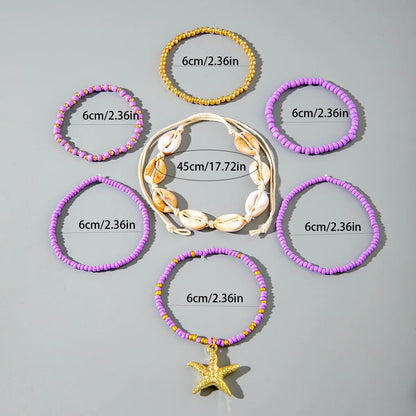 Bohemian Shell Beaded Bracelet Set for Women - Smarsty