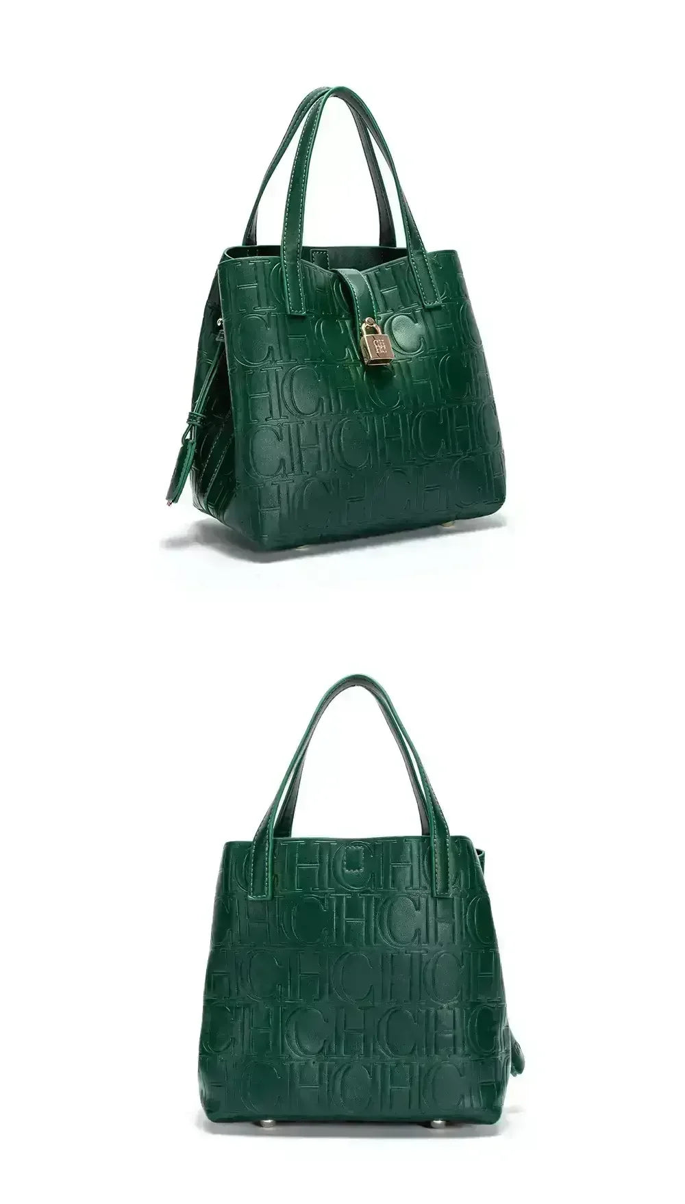 Large Capacity Handbag With Lock Design Luxury Crossbody - Smarsty