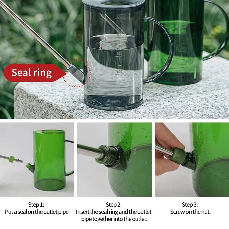 Long Spout Watering Can Set for Indoor and Outdoor Plants - Smarsty