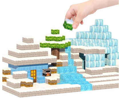 50-400pcs Mine Magnetic Building Block World Magnet Cube Set for Boys Girls Kid  DIY Model Children Sensory Toy Christmas Gift - Smarsty