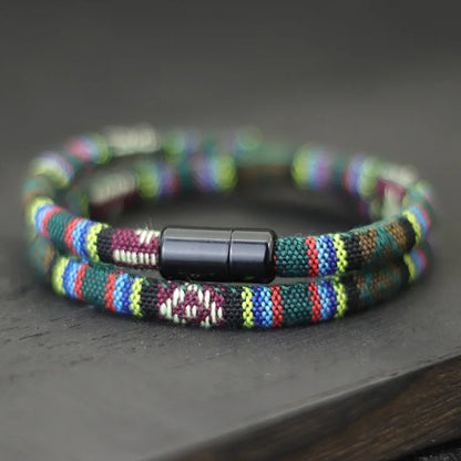 Men's Bohemia Rope Bracelet for Adventure and Survival - Smarsty