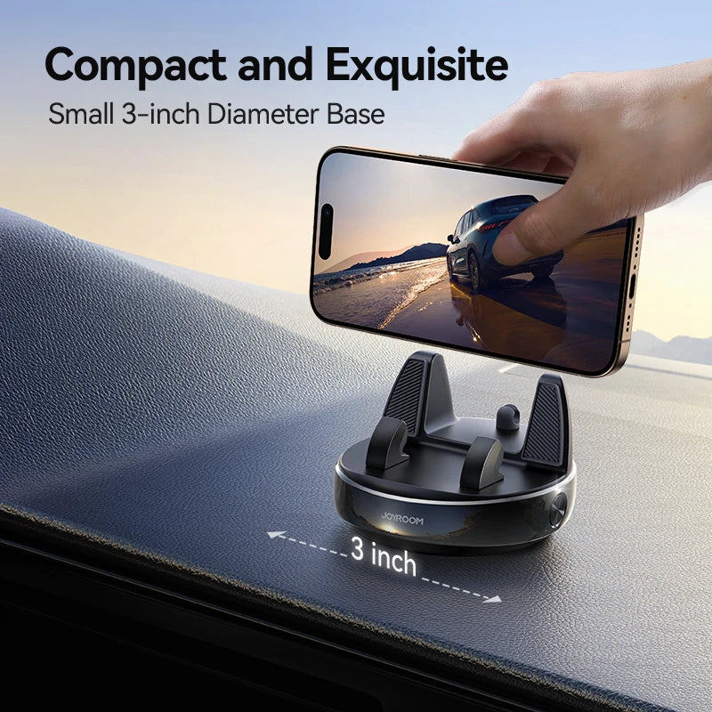 Car Phone Mount Dashboard One Handed Operation 360 Rotation - Smarsty