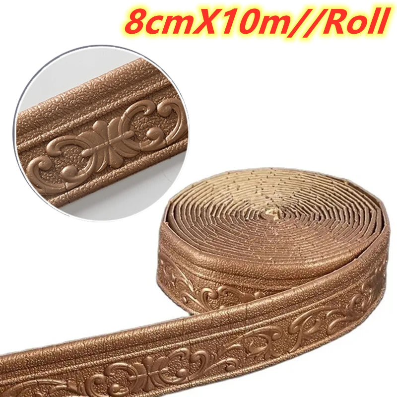 3D Self Adhesive Wall Trim Waterproof Border - Smarsty