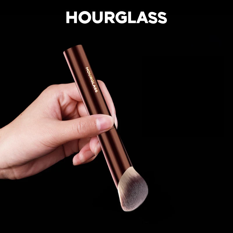 Hourglass Ambient Soft Glow Foundation Brush with Wool Fiber - Smarsty