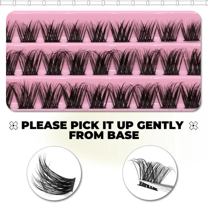 GROINNEYA DIY Lash Extension Kit with Strong Hold Bonds - Smarsty