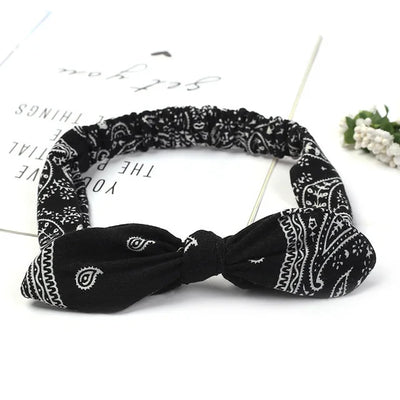 Boho Soft Elastic Headband For Women Vintage Cross Knot - Smarsty