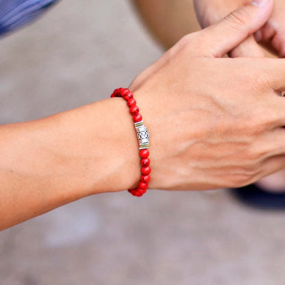 Minimalist 6mm Natural Stone Bracelet for Yoga Meditation - Smarsty