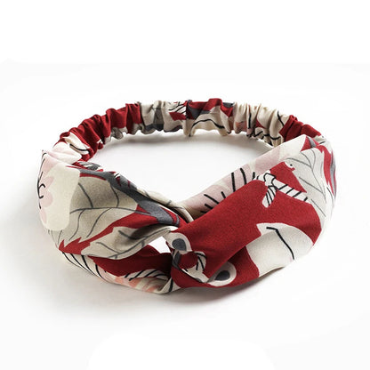 Bohemian Print Cashmere Headbands For Women Vintage Comfort - Smarsty
