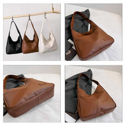 Retro Shoulder Bag With Large Capacity Tote For Daily Use - Smarsty
