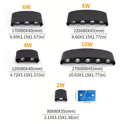 Waterproof LED Wall Lamp for Outdoor and Indoor Use - Smarsty