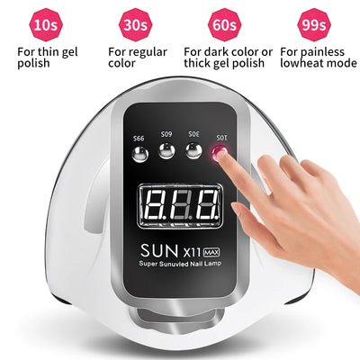 Nail Polish Kit With UV Lamp For Easy Manicure - Smarsty