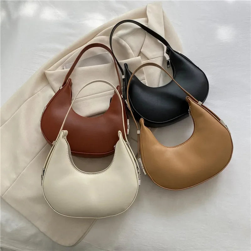 Luxury PU Leather Hobo Bag For Women With Zipper Closure - Smarsty
