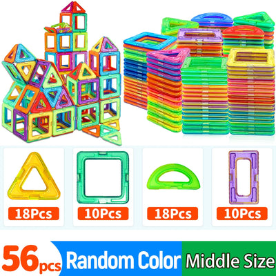 Magnetic Building Blocks DIY Magnets Toys medium size STEM Toys Construction Toys Learning Educational Magnet Toys - Smarsty