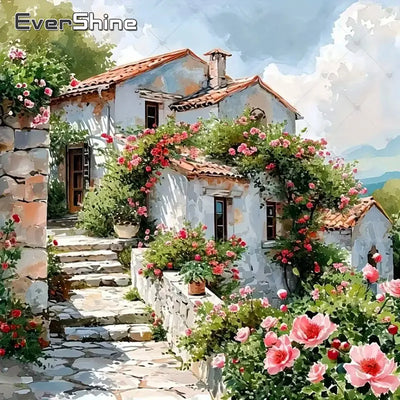 Evershine 5D Diamond Painting House Landscape Handmade Decor - Smarsty