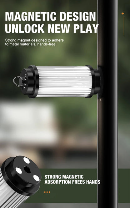 Outdoor camping tools camping lights 5 kinds of lights adjustable ceiling can be connected with the bracket TYPE-C charging. by Smarsty