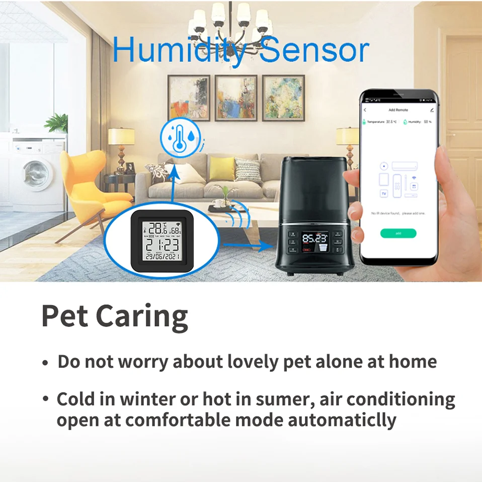 Tuya Smart IR Remote With Temperature Sensor - Smarsty