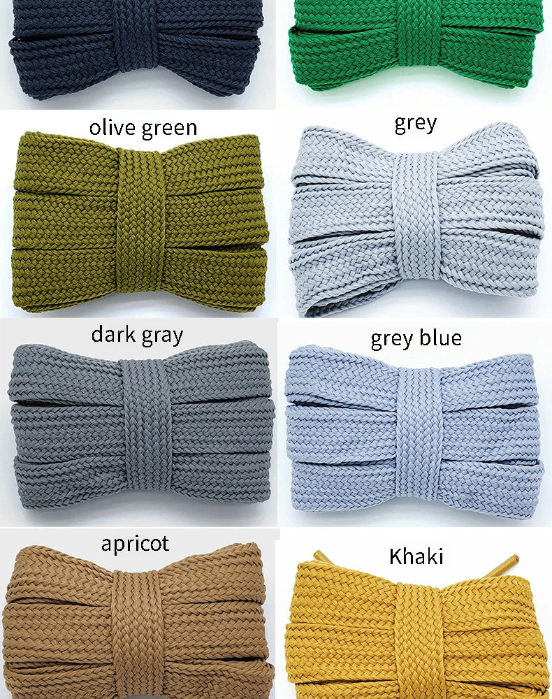 2cm Wider Flat Shoelaces New Casual Sneakers Laces for Shoes Fashion Rope Shoelace 100/120/140/160CM Shoes Accessories 1Pair