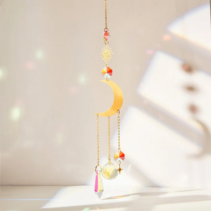 Hanging Crystal Pendant Suncatcher Wind Chimes for Home Decor - Smarsty