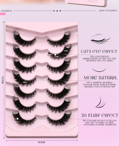 GROINNEYA Winged Cat Eye Faux Mink Lashes - Smarsty