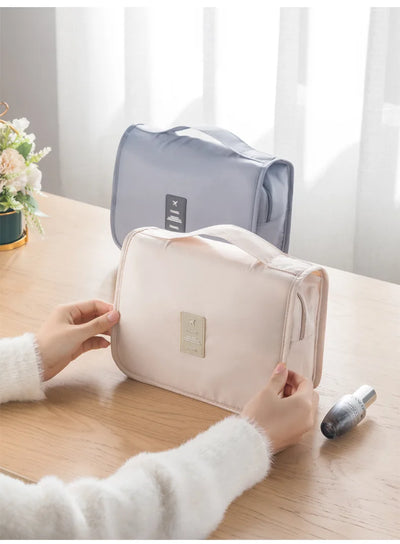 Waterproof Travel Makeup Bag With Hook And Organizer - Smarsty