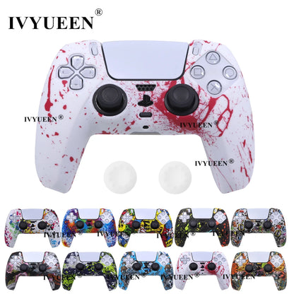 Water Transfer Printing Silicone Case for PS5 Controller - Smarsty