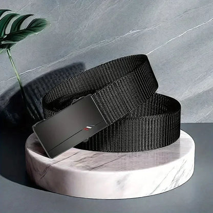 Men's Quick Release Canvas Belt Durable Outdoor Sports - Smarsty
