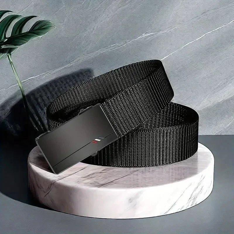 Men's Quick Release Canvas Belt Durable Outdoor Sports - Smarsty