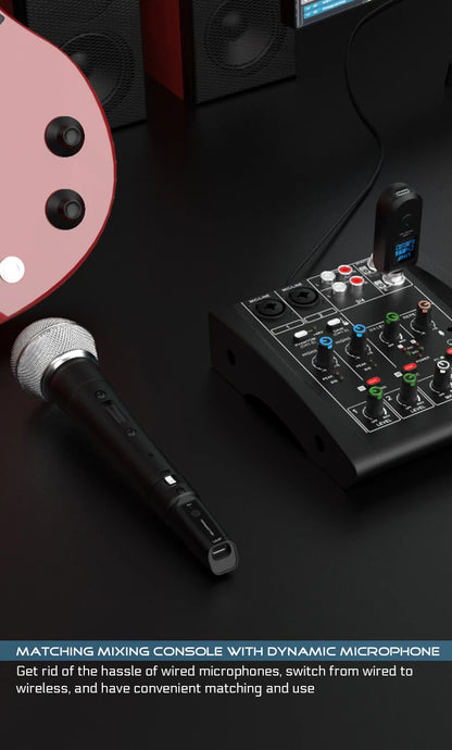 Wireless Microphone System with XLR and 6.5 Transmitter - Smarsty