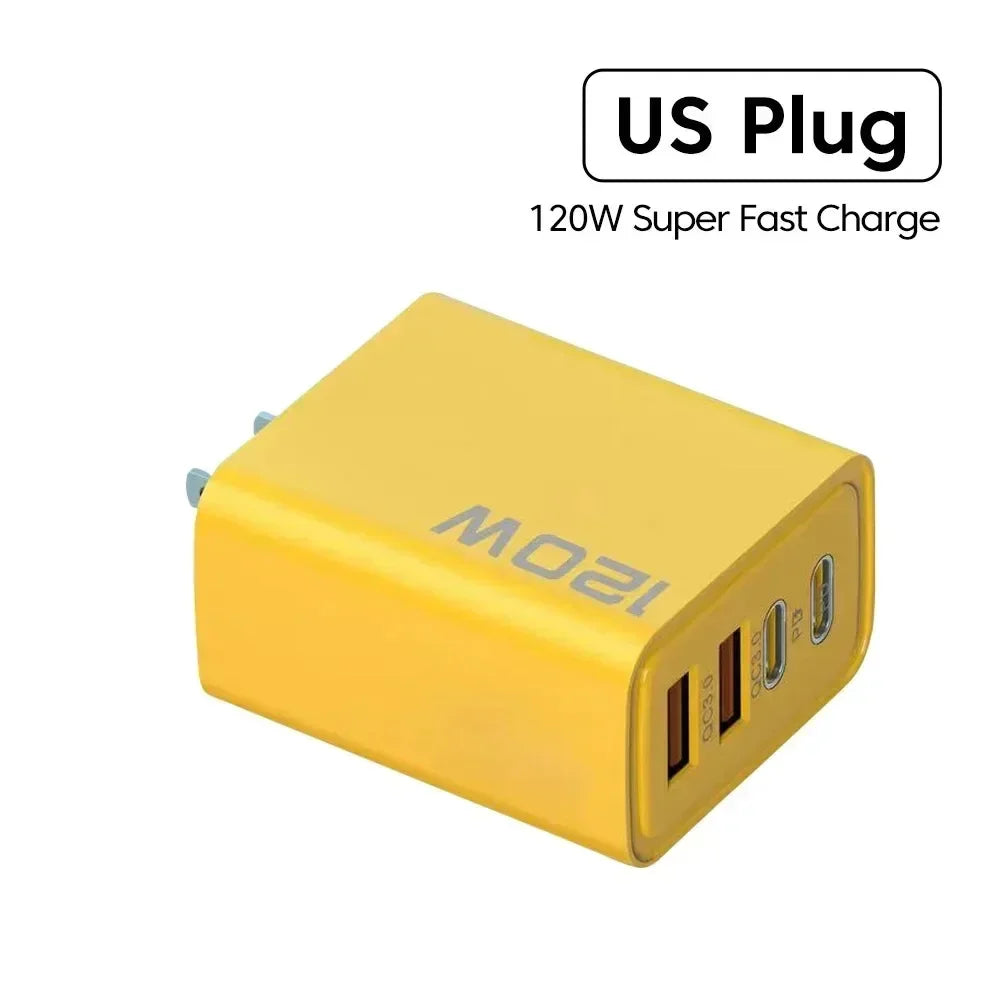 120W USB C Fast Charger PD Wall Adapter For Smartphones - Smarsty