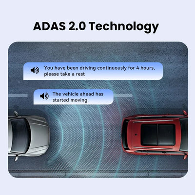 Dash Cam 4K Night Vision GPS ADAS Front Rear Parking - Smarsty