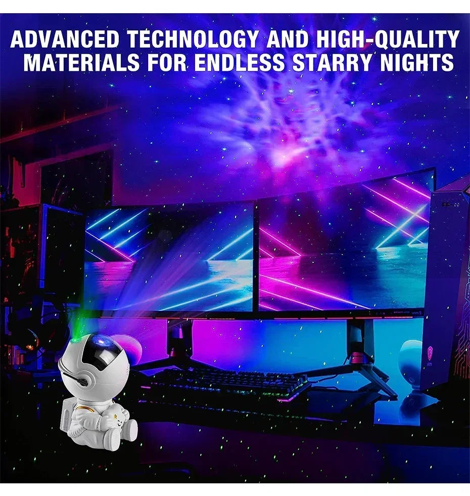 Astronaut Star Projector Night Light for Kids - Smarsty