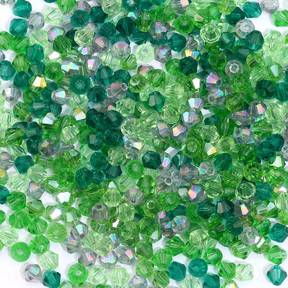 100Pcs 4MM Glass Bicone Beads for Jewelry Making - Smarsty