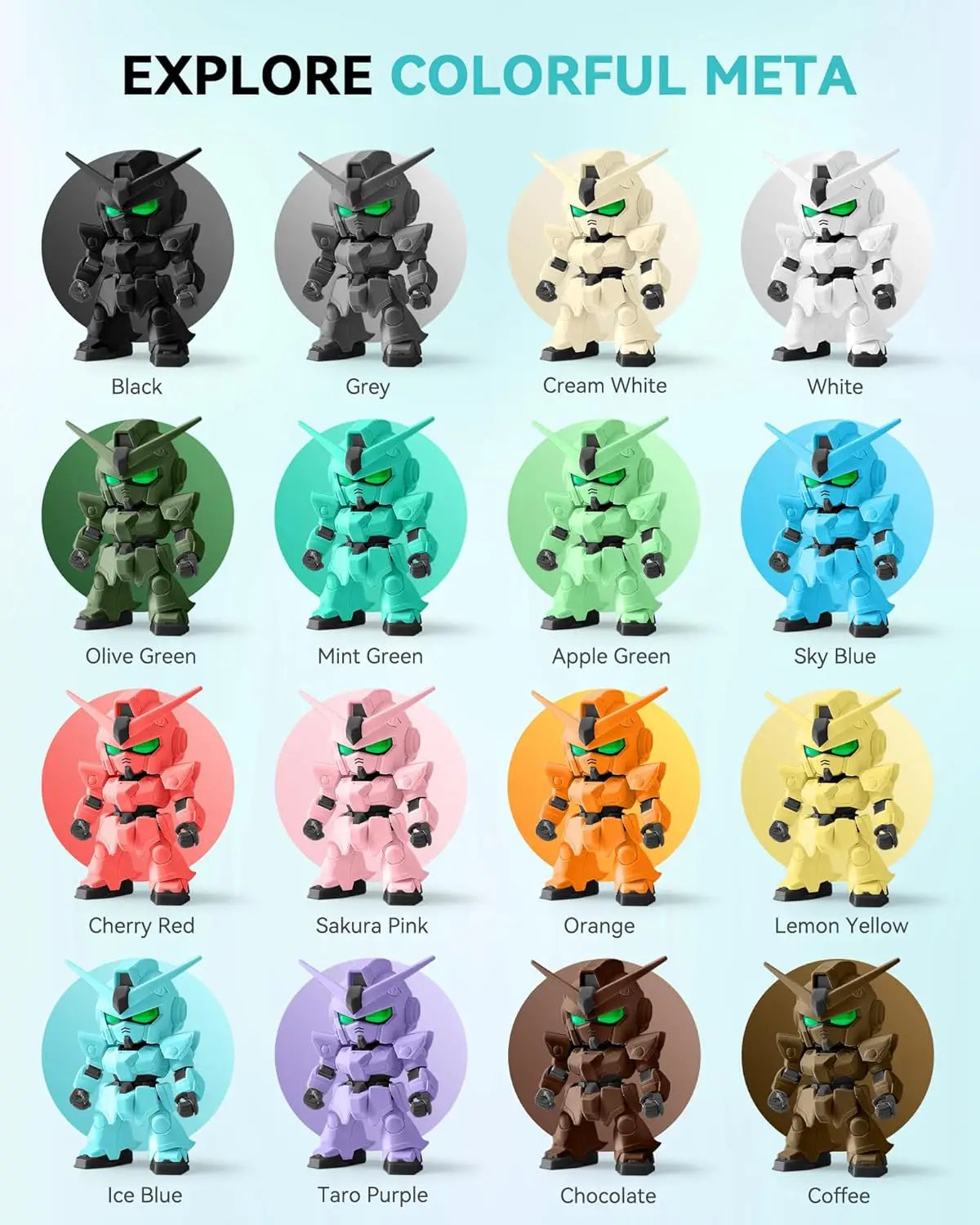 SUNLU PLA Meta 3D Printer Filament  4KG 1KG/Roll 175MM Tolerances +/-0.02MM Filament Fast Shipping 2-7 Days